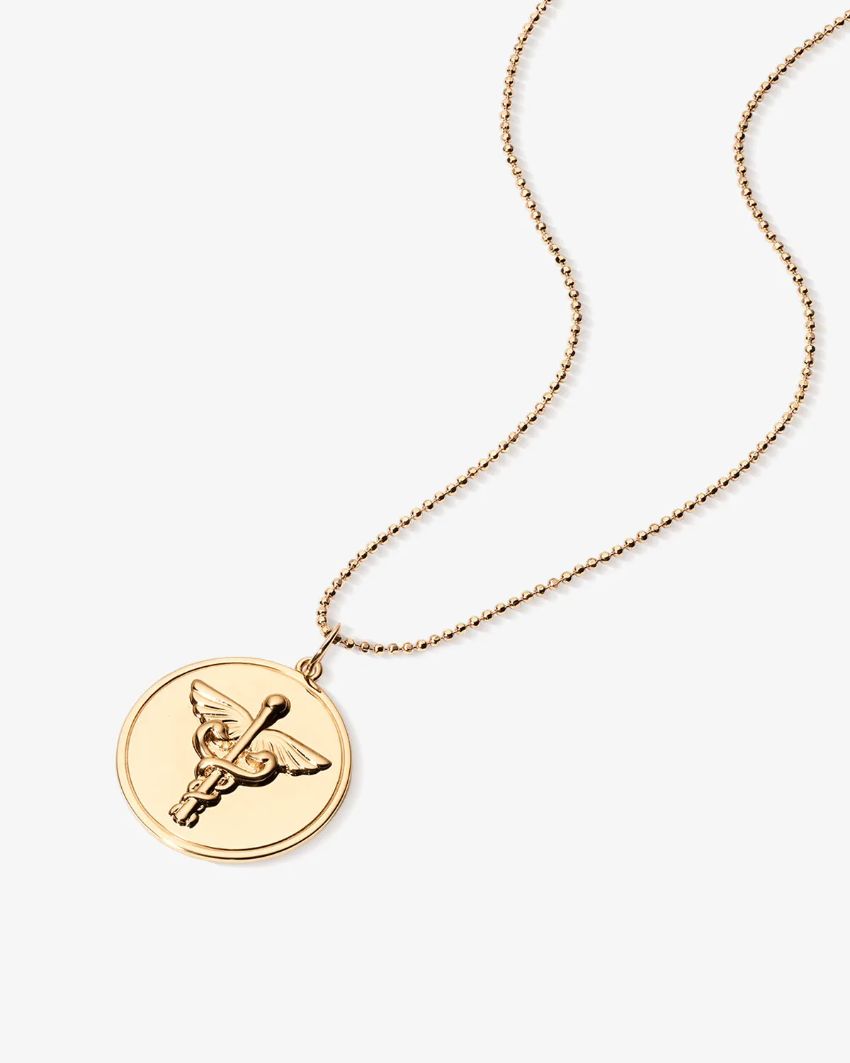 Modern Caduceus Medallion Charm sold by V Coterie product image thumbnail 2