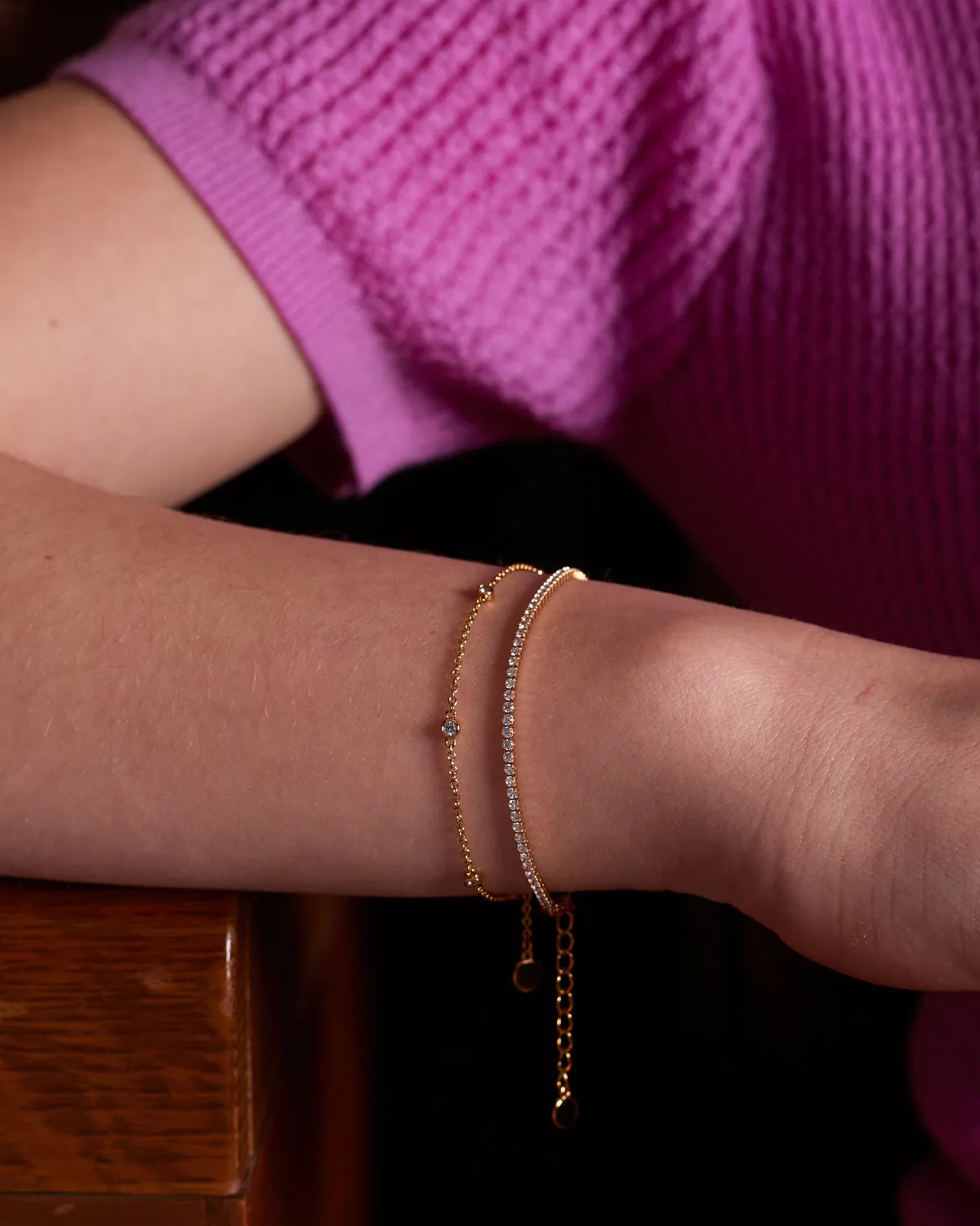 Multi Bezel Set Bracelet sold by V Coterie product image thumbnail 4