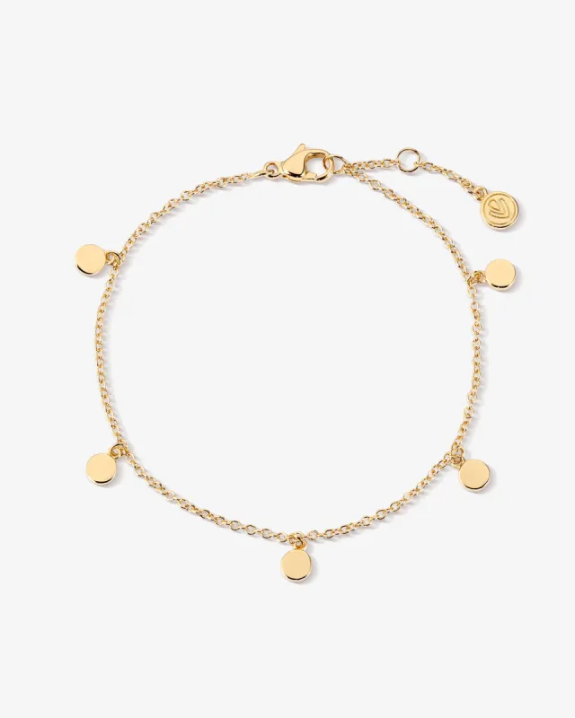 Multi Disc Drop Bracelet sold by V Coterie