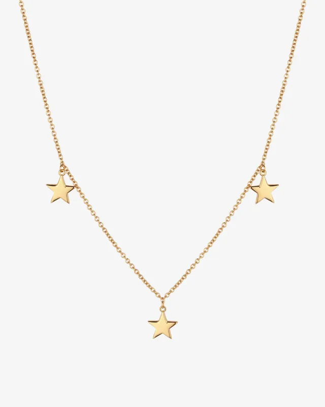 Trio Star Necklace sold by V Coterie