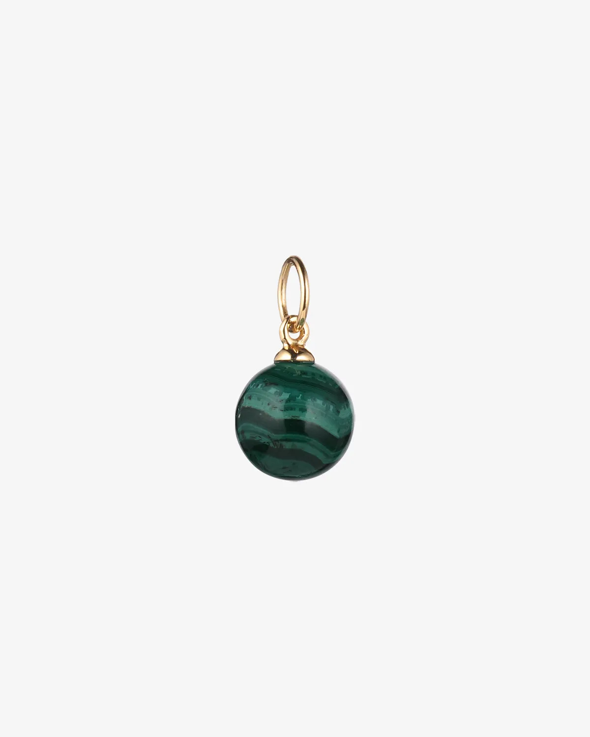 Malachite Drop Pendant Charm sold by V Coterie