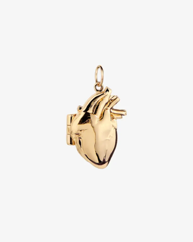 Anatomical Heart Locket Pendant sold by V Coterie