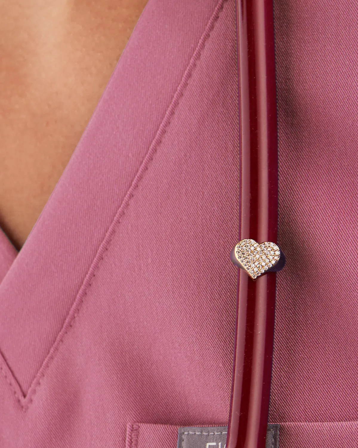 Pavé Heart Charm for Stethoscope sold by V Coterie product image thumbnail 5