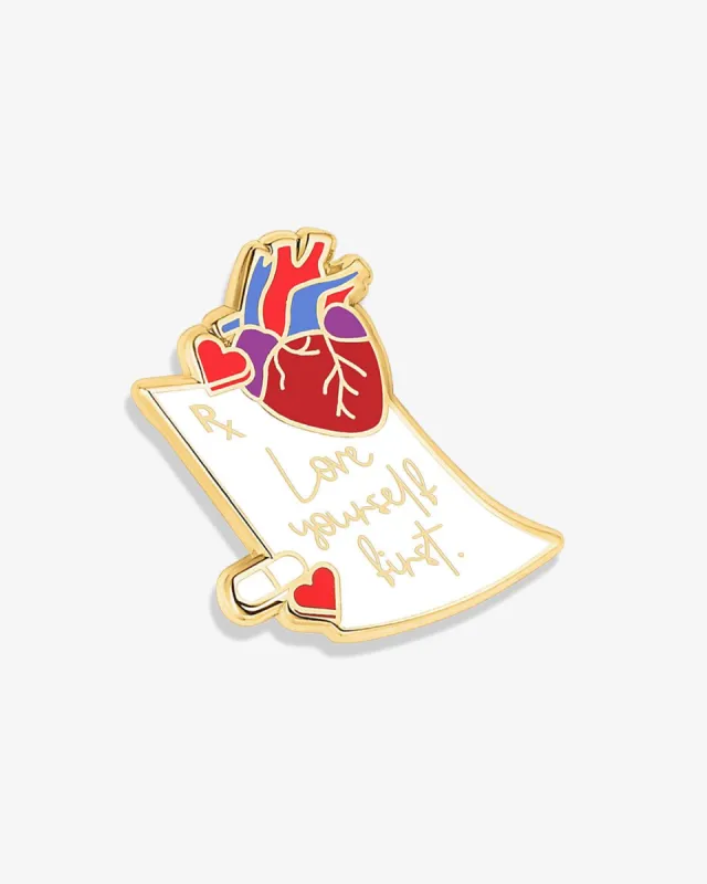 Rx: Love Yourself First Lapel Pin sold by V Coterie