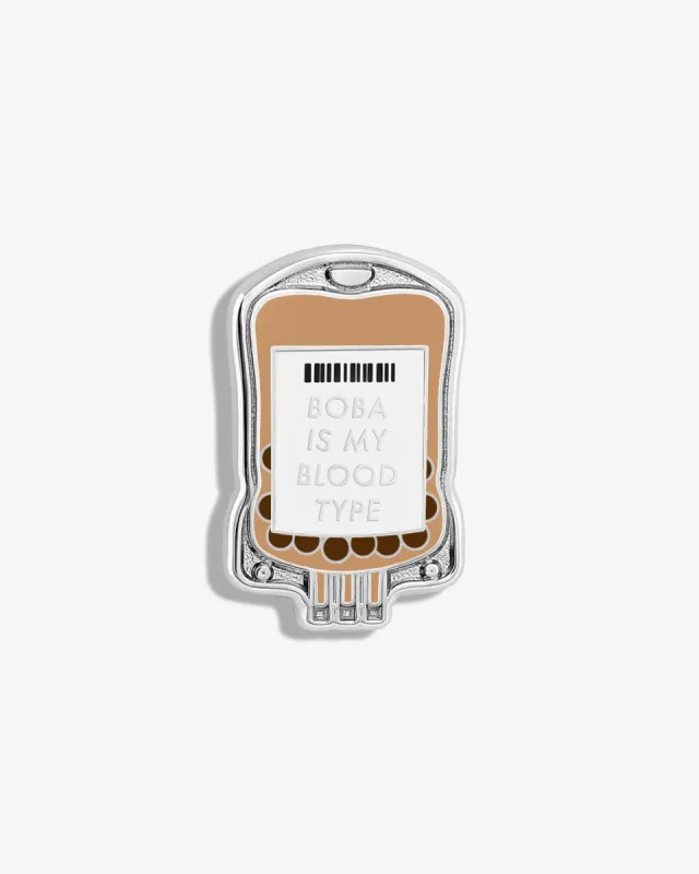 Boba Is My Blood Type Lapel Pin sold by V Coterie