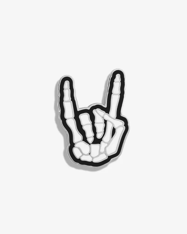 Rock On X-Ray Hand Lapel Pin sold by V Coterie