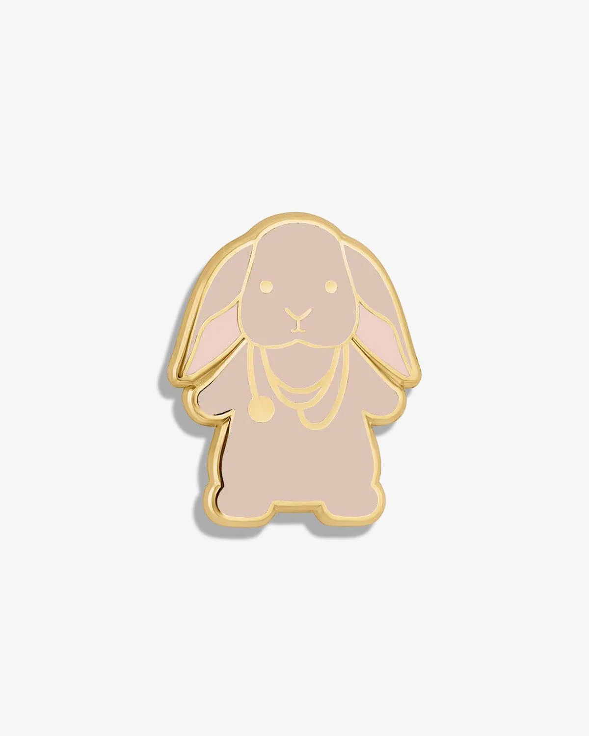 Rabbit w/ Stethoscope Lapel Pin sold by V Coterie