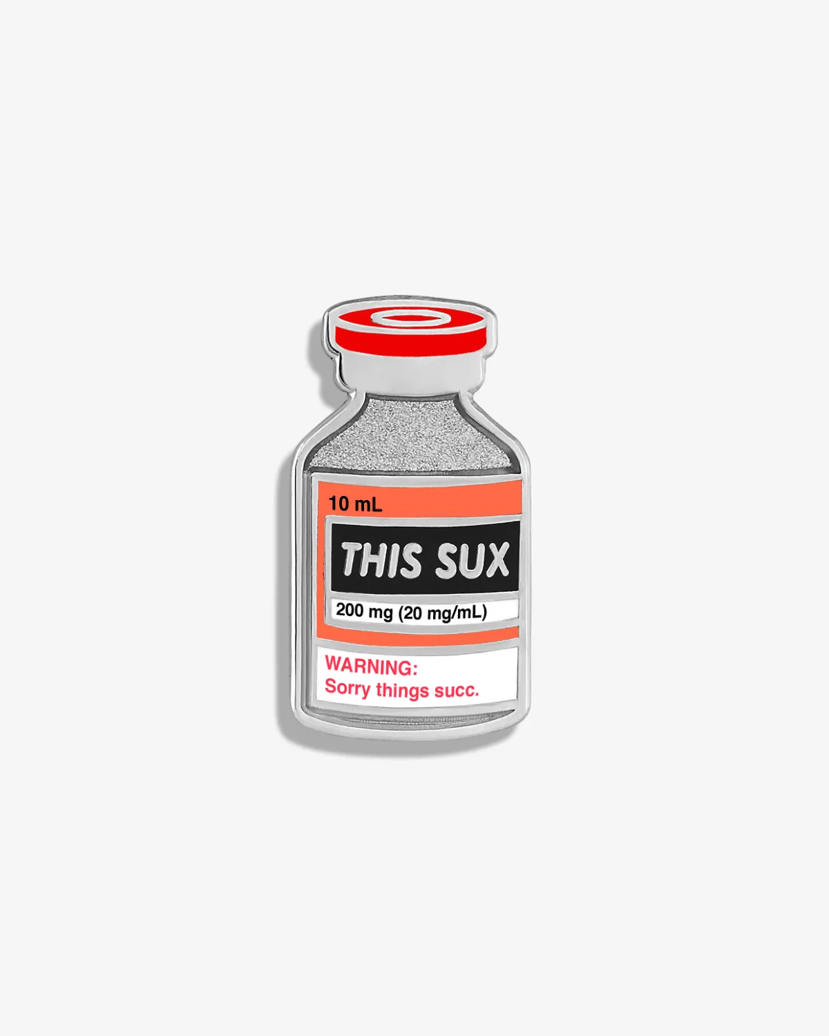 This Sux (Succinylcholine) Lapel Pin sold by V Coterie
