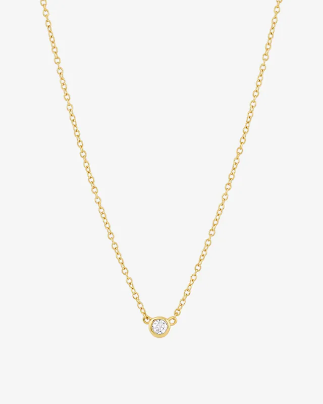 Basic Bezel Necklace sold by V Coterie