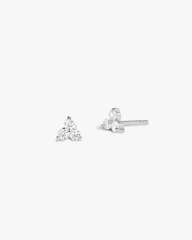 Trio Cluster Stud Earrings sold by V Coterie