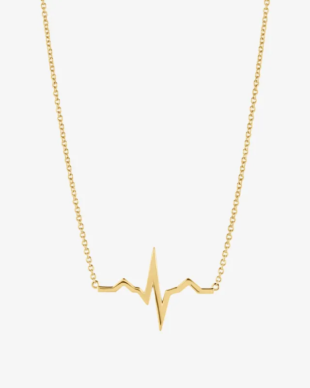 Heartbeat EKG Necklace sold by V Coterie