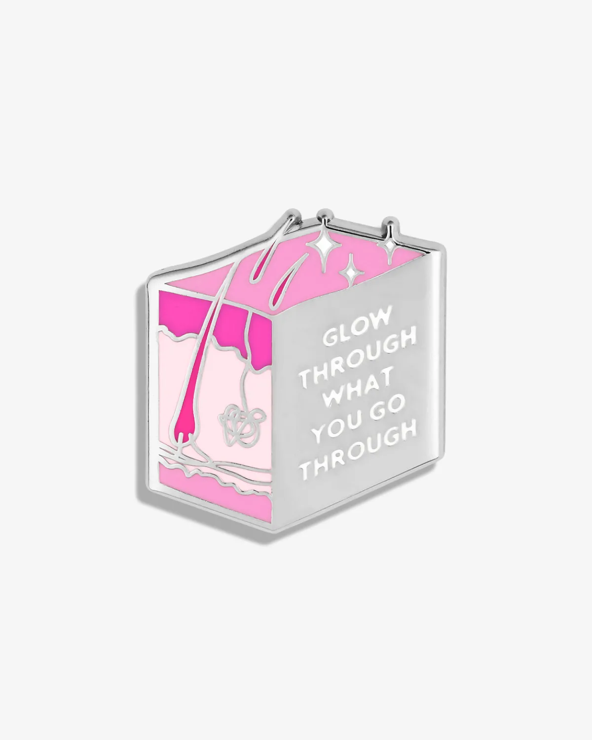 Glow Through What You Go Through (Skin) Lapel Pin sold by V Coterie