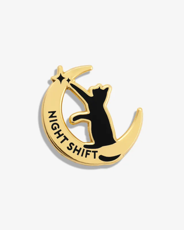 Night Shift Lapel Pin sold by V Coterie
