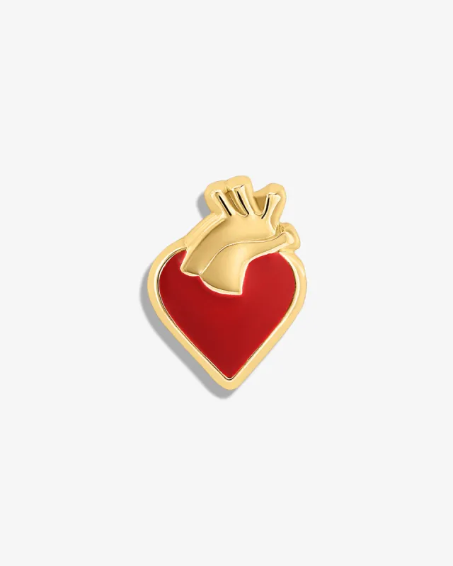 Modern Anatomical Heart Lapel Pin sold by V Coterie