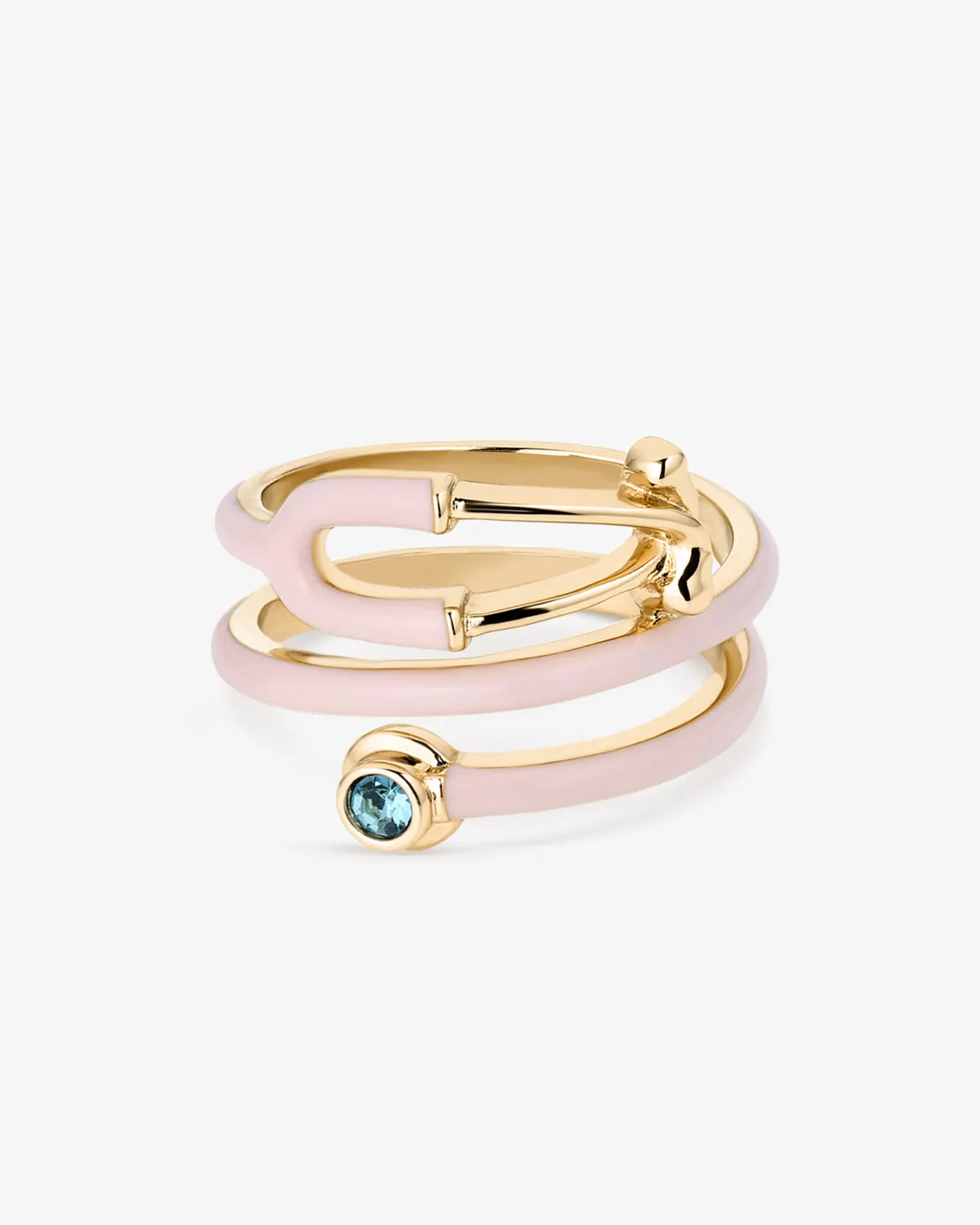 Bold Stethoscope Enamel Ring sold by V Coterie product image thumbnail 3