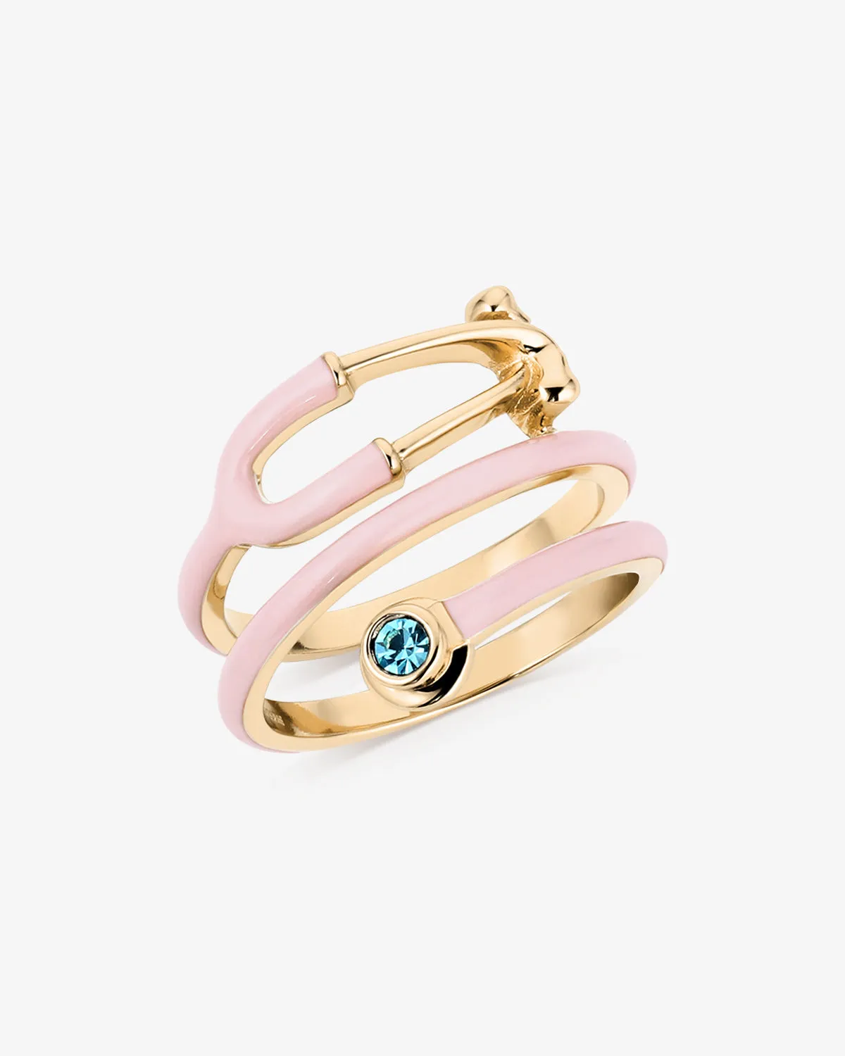 Bold Stethoscope Enamel Ring sold by V Coterie product image thumbnail 2
