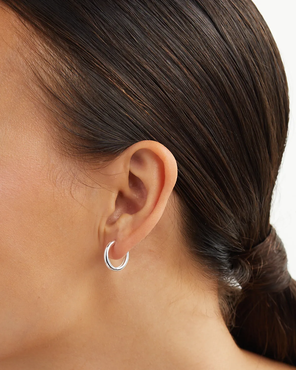 Classic Huggie Hoops sold by V Coterie product image thumbnail 3