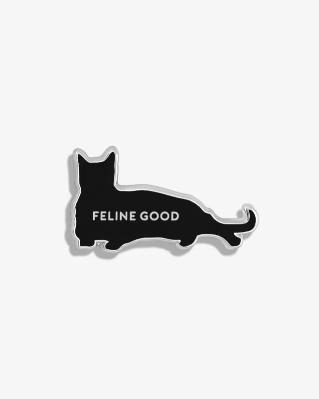 Feline Good Lapel Pin sold by V Coterie