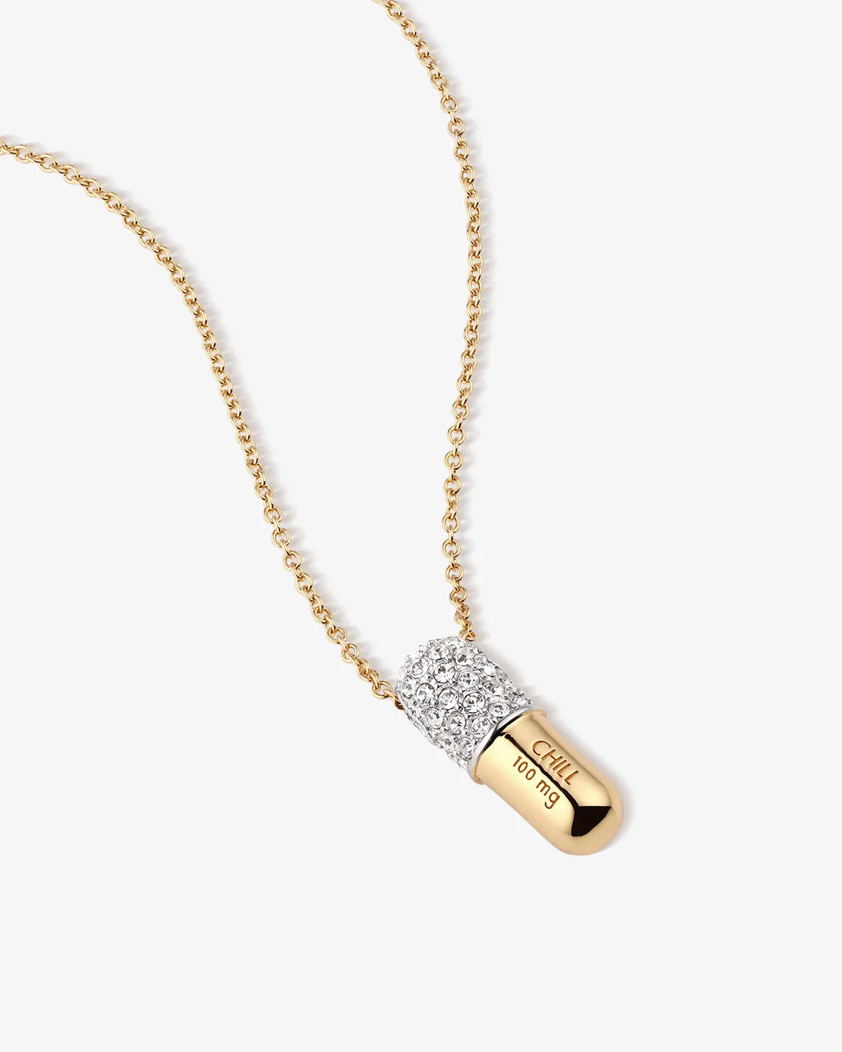 Jumbo Chill Pill Pavé Necklace sold by V Coterie product image thumbnail 4