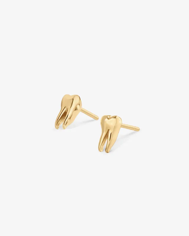 Tooth Stud Earrings sold by V Coterie