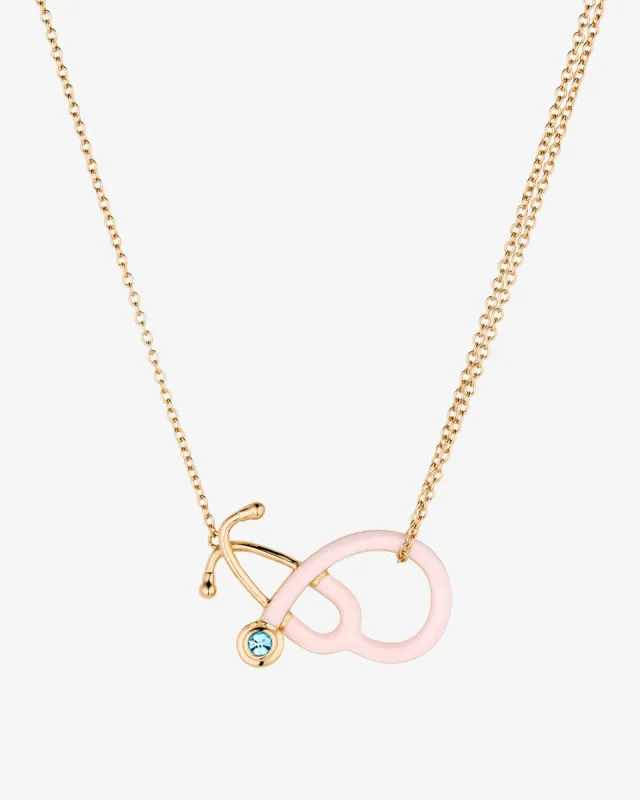 Stethoscope Enamel Necklace sold by V Coterie