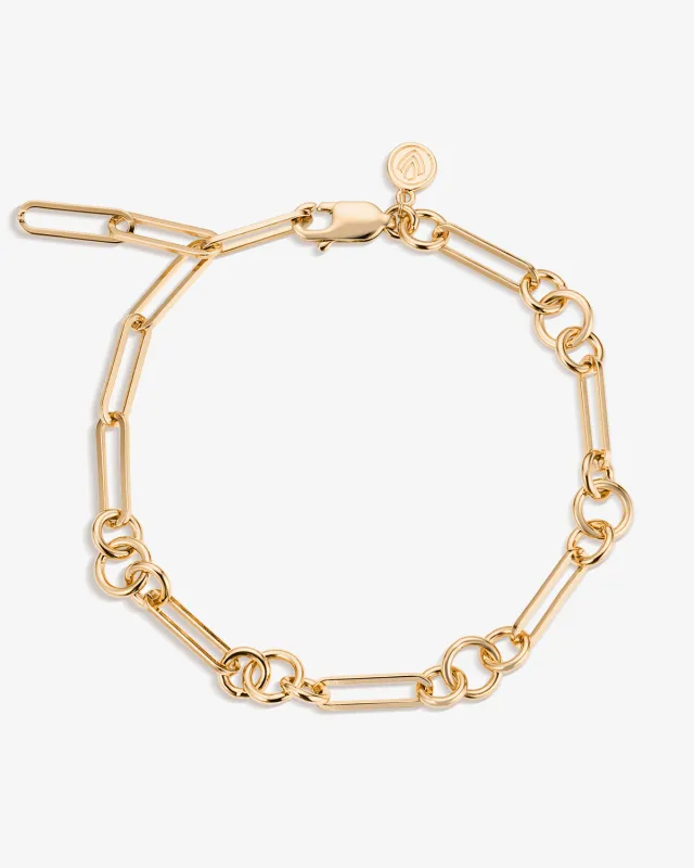 Long Link Charm Holder Bracelet sold by V Coterie
