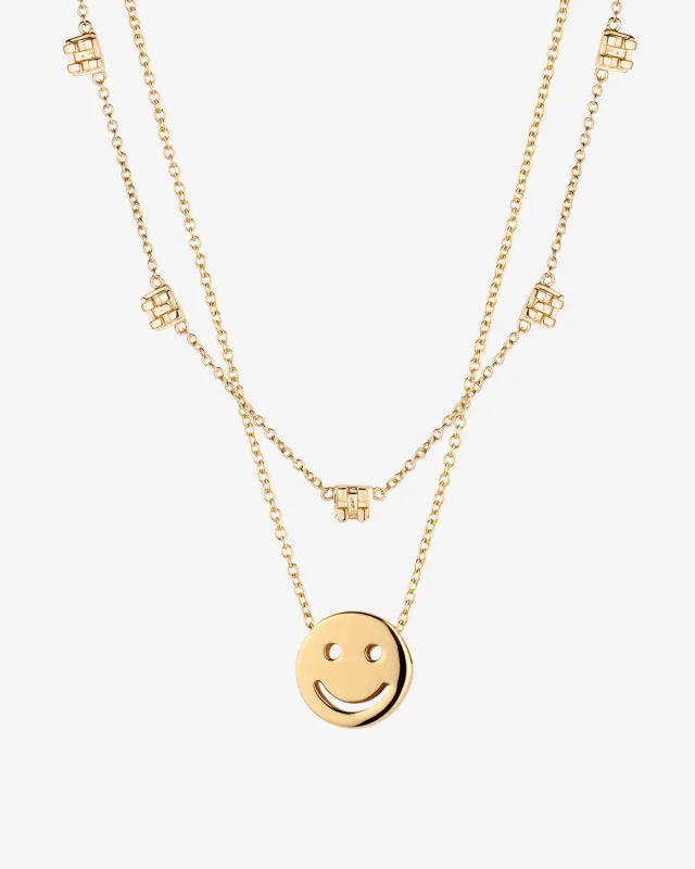 The Brace Face Necklace Set sold by V Coterie