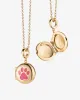 Paw Enamel Locket sold by V Coterie