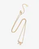 Tiny Stethoscope Bow Diamond Necklace sold by V Coterie