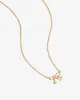 Tiny Stethoscope Bow Diamond Necklace sold by V Coterie