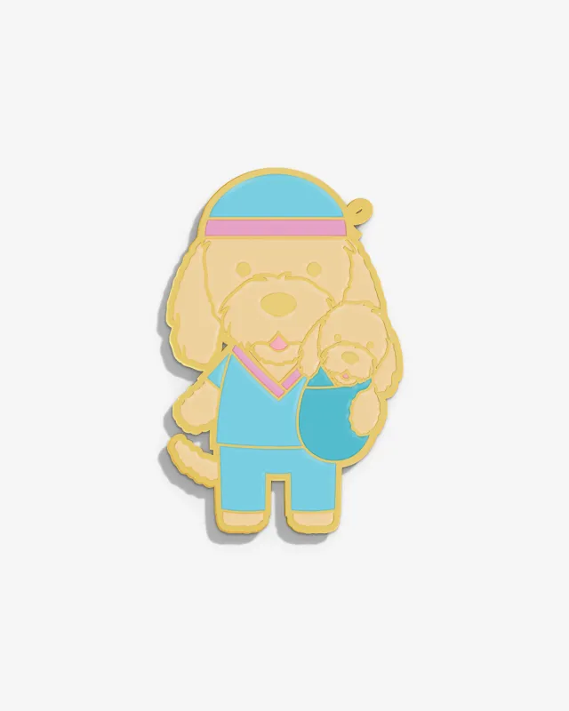 Labor-Doodle Lapel Pin sold by V Coterie
