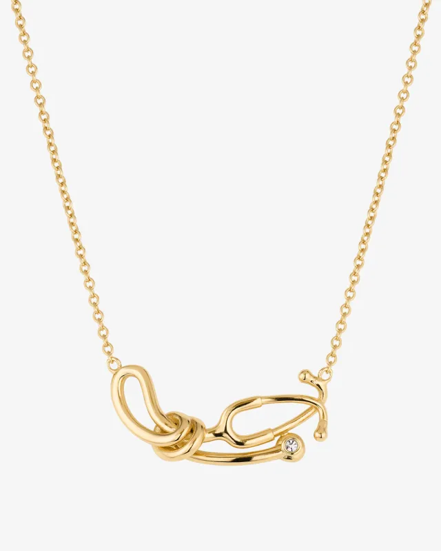 Stethoscope Knot Necklace sold by V Coterie