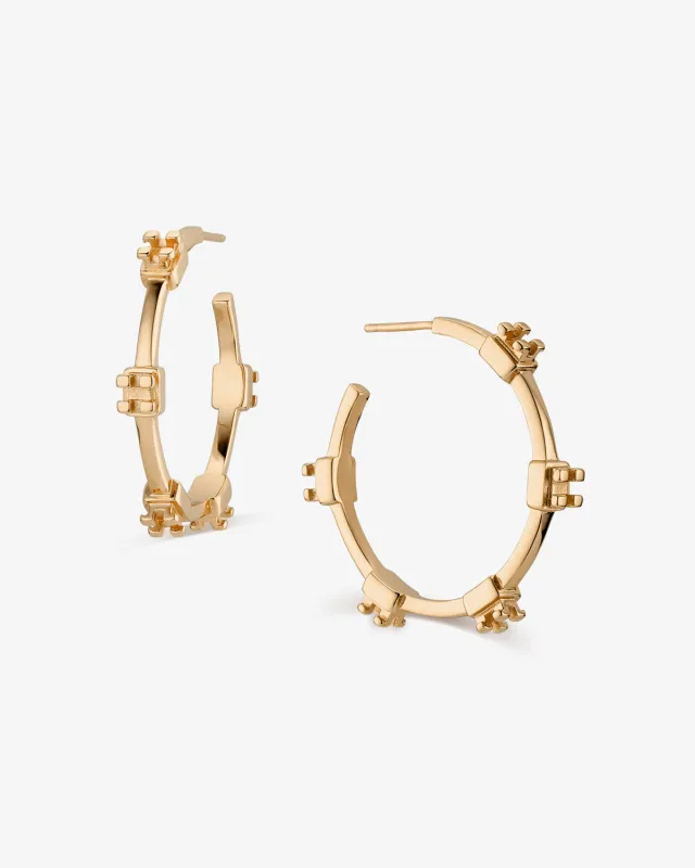 Orthodontic Braces Hoop Earrings sold by V Coterie
