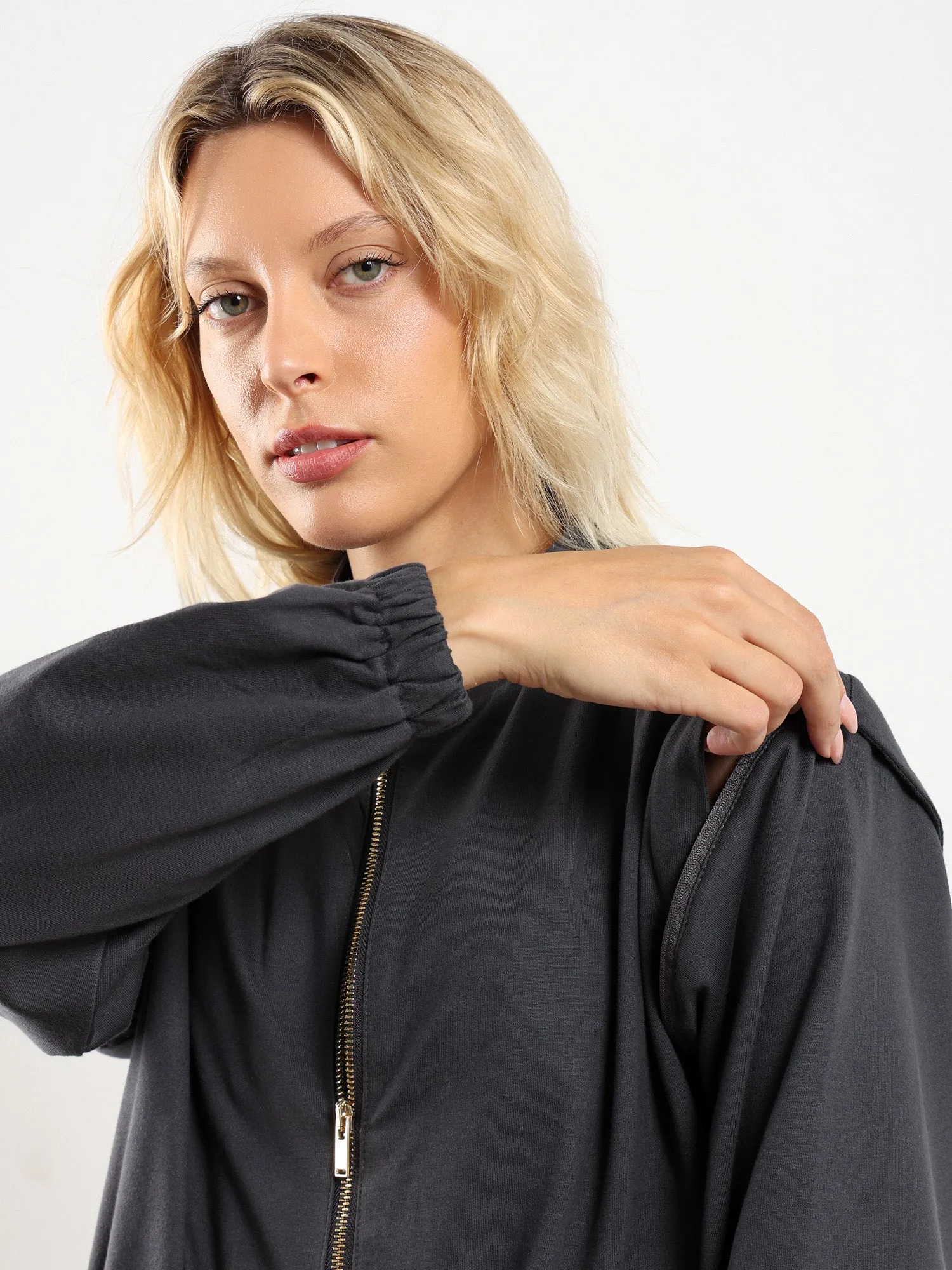 Drawstring Waist Jacket sold by Nazeerah product image thumbnail 4