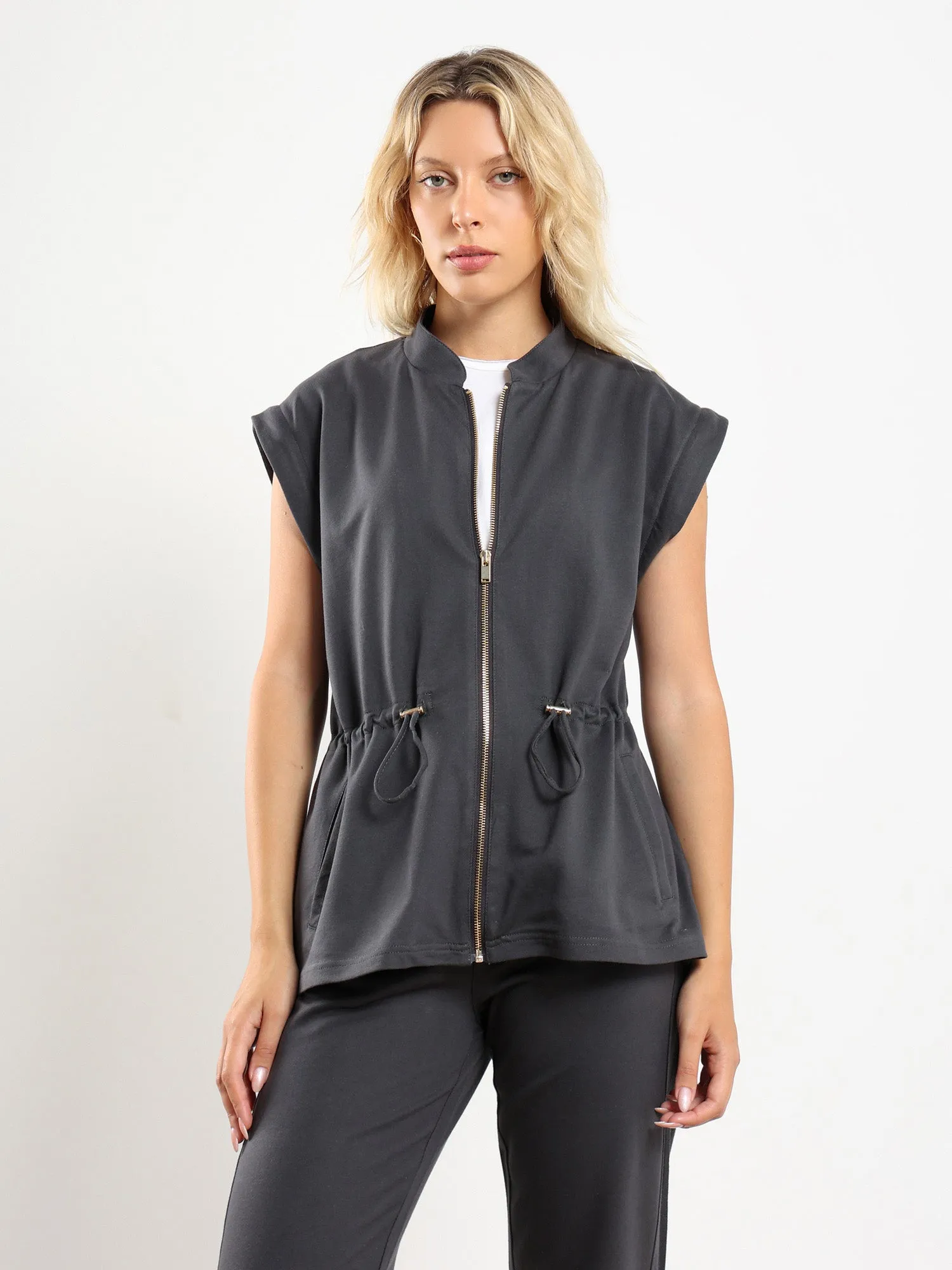 Drawstring Waist Jacket sold by Nazeerah product image thumbnail 5
