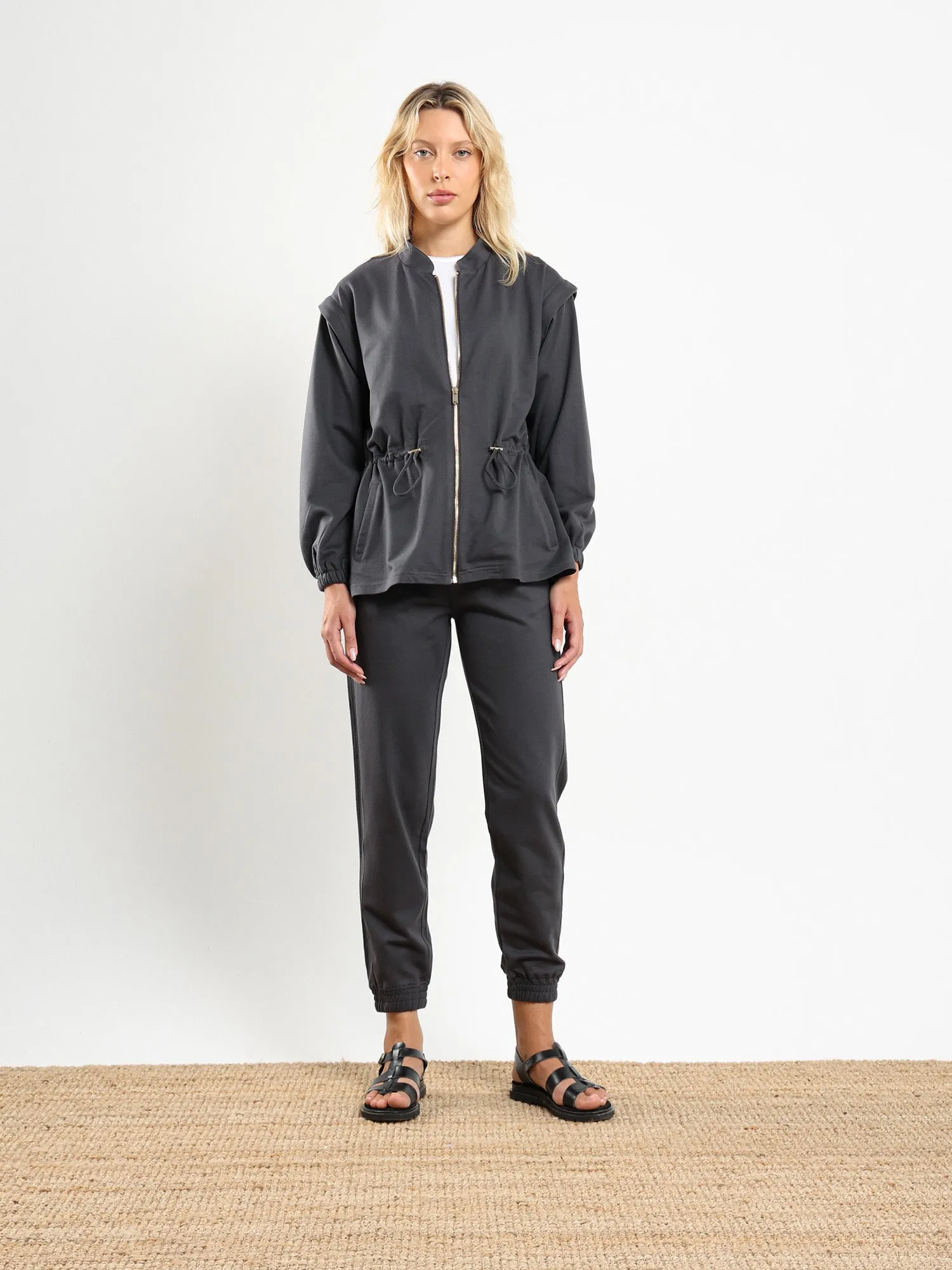 Drawstring Waist Jacket sold by Nazeerah product image thumbnail 3