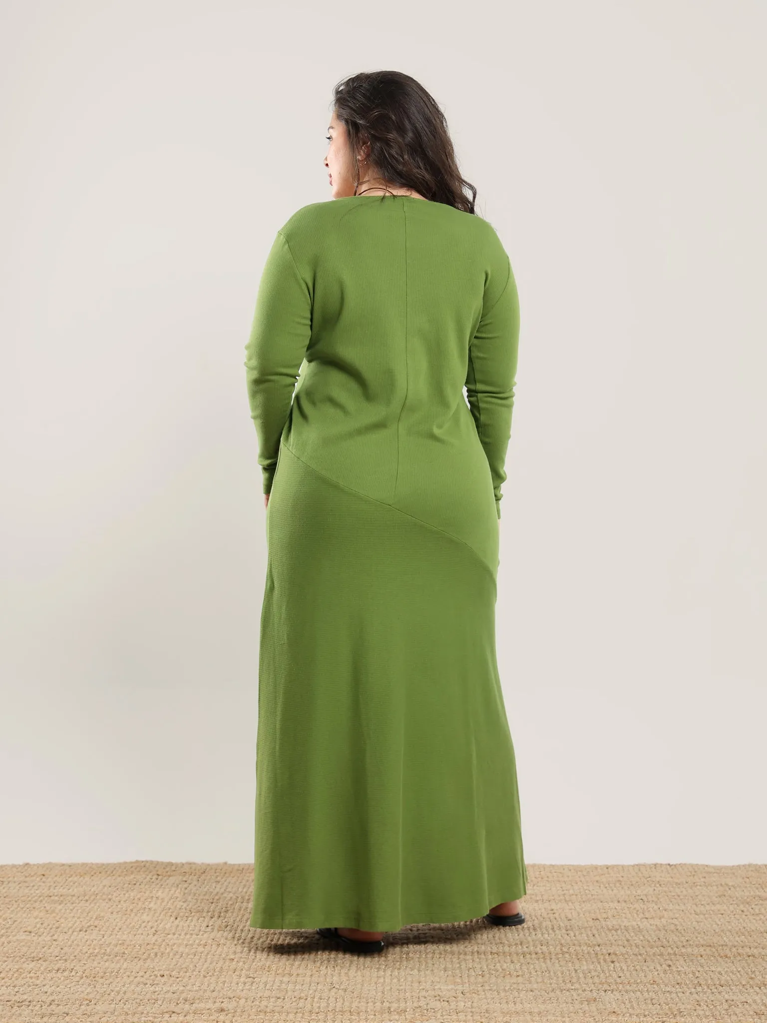 Long Sleeve Asymmetrical Dress sold by Nazeerah product image thumbnail 3