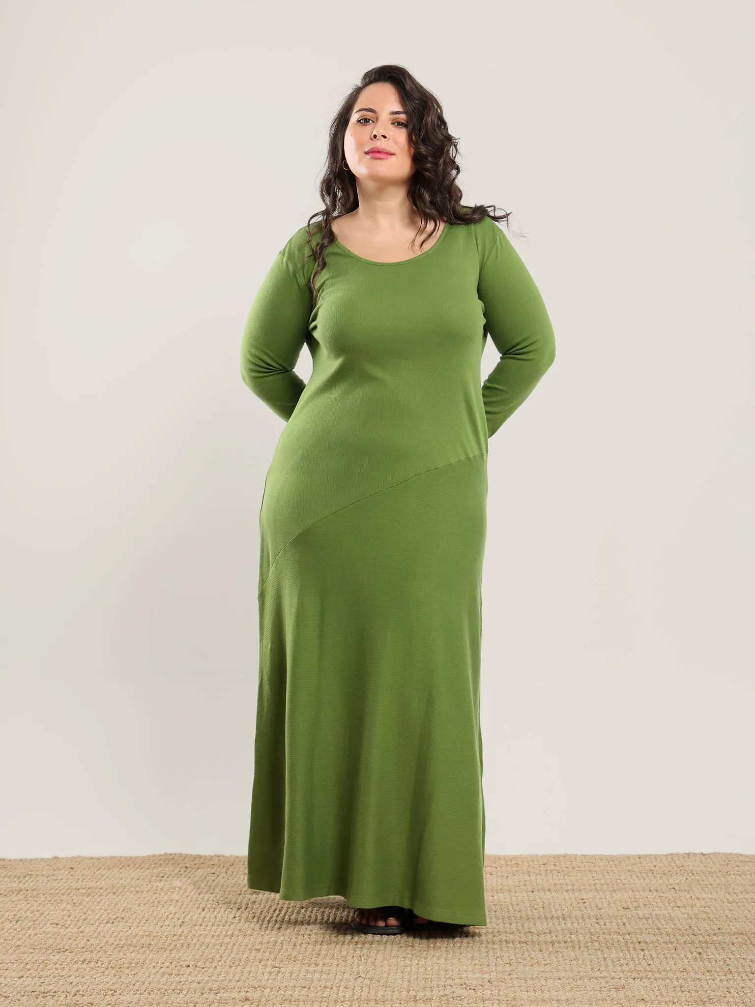 Long Sleeve Asymmetrical Dress sold by Nazeerah