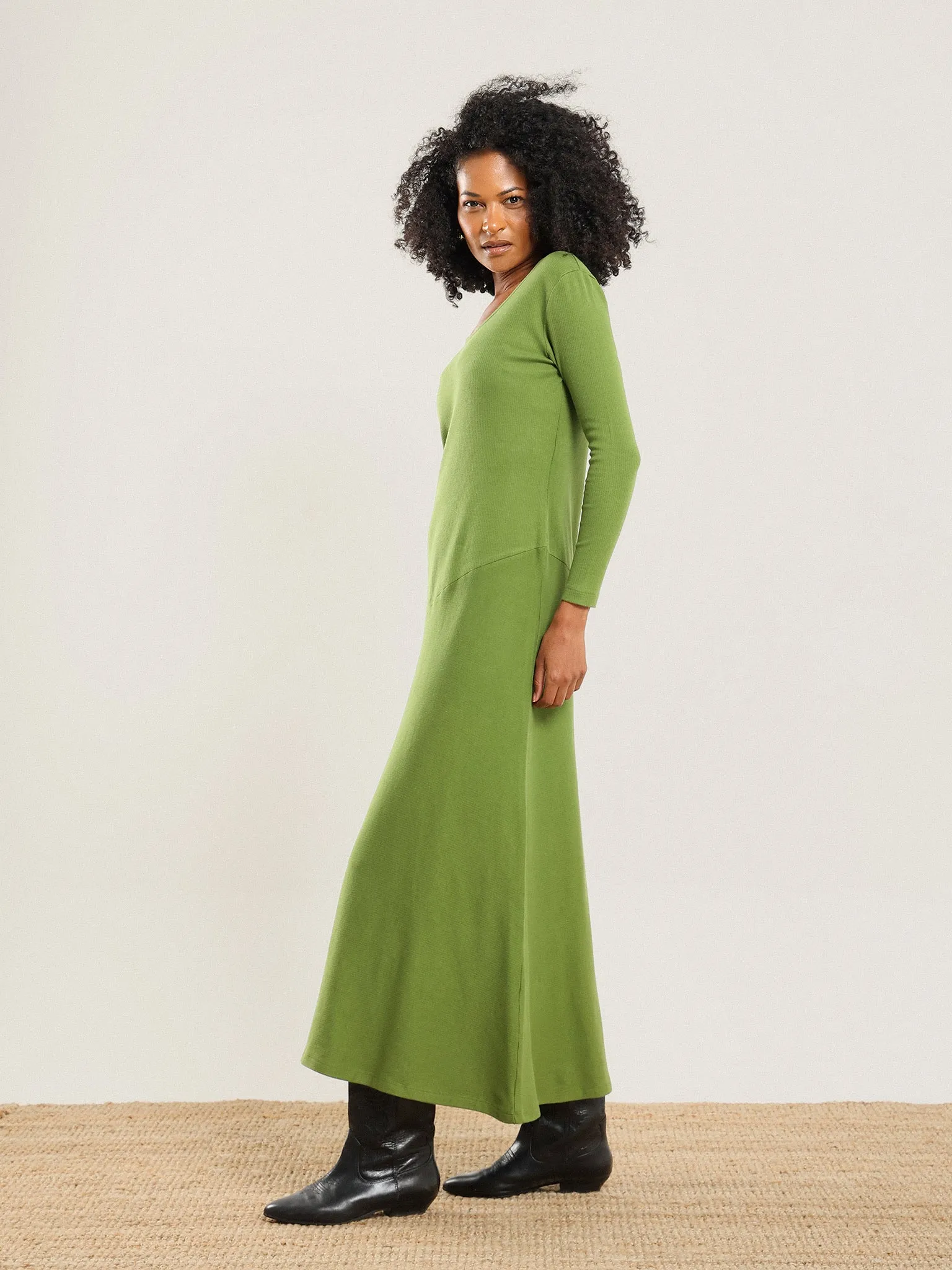 Long Sleeve Asymmetrical Dress sold by Nazeerah product image thumbnail 5