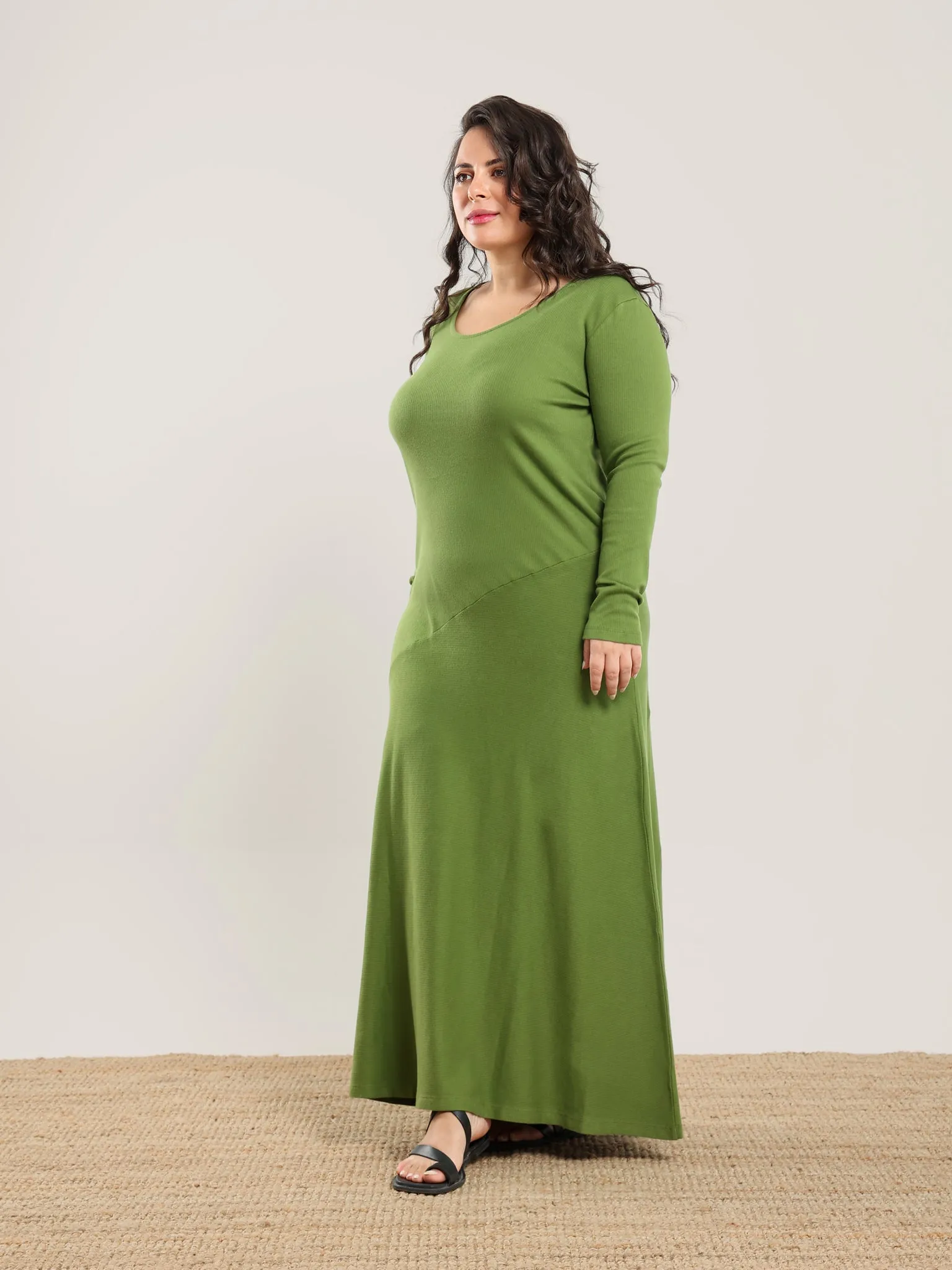Long Sleeve Asymmetrical Dress sold by Nazeerah product image thumbnail 2