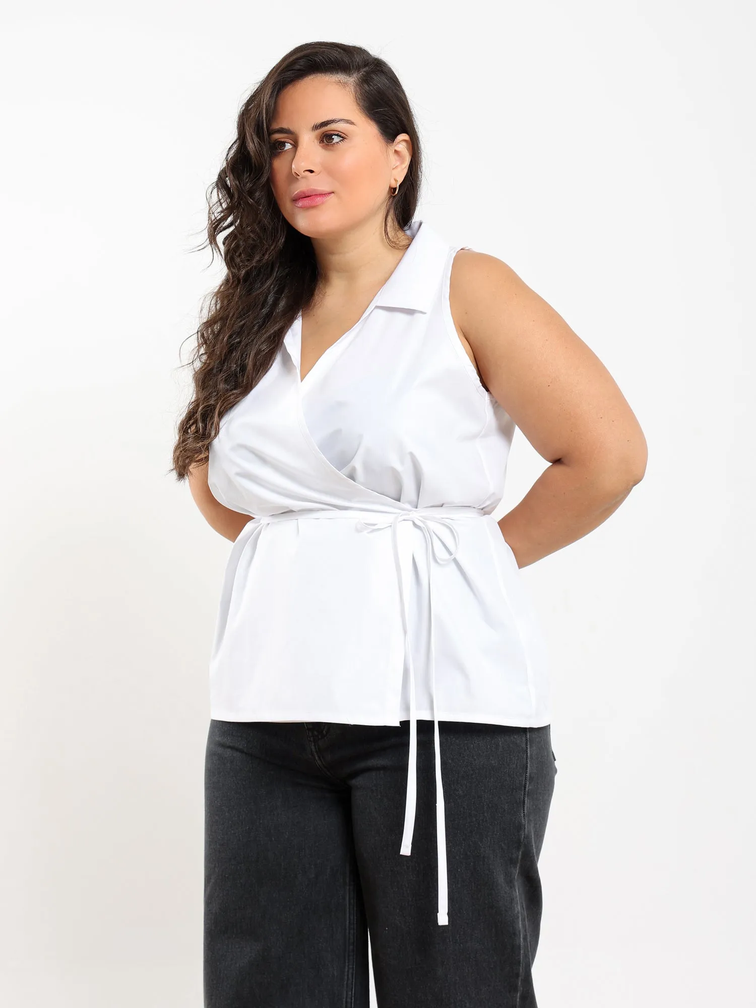 Sleeveless Wrap Top sold by Nazeerah product image thumbnail 4