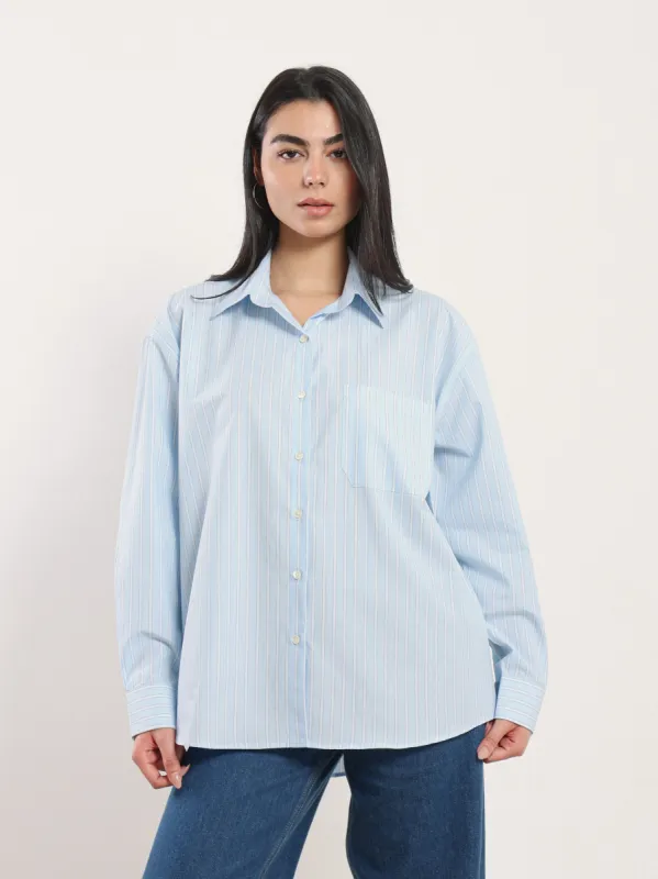 Relaxed Poplin Button Up sold by Nazeerah