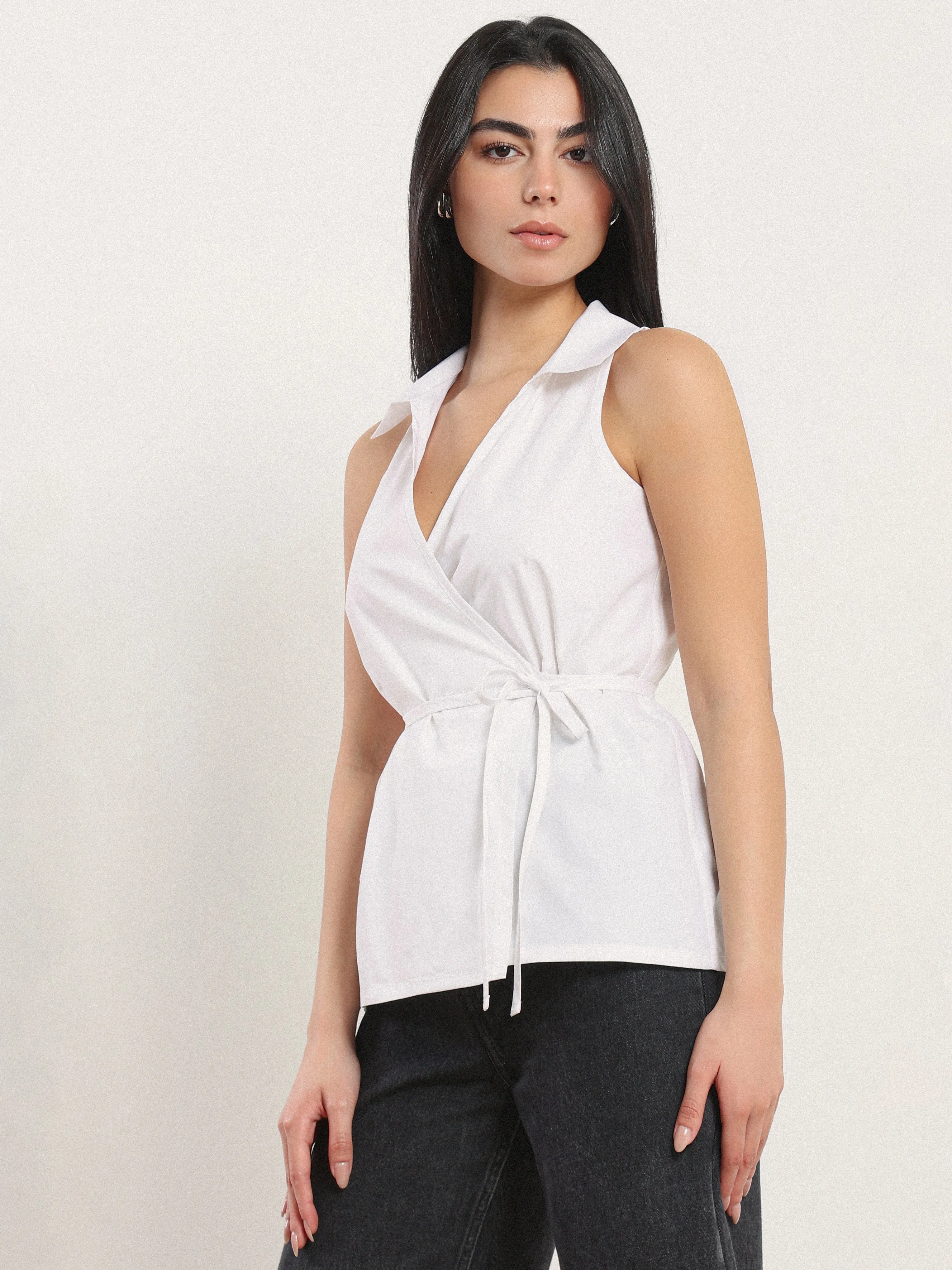 Sophie Wrap Top sold by Nazeerah