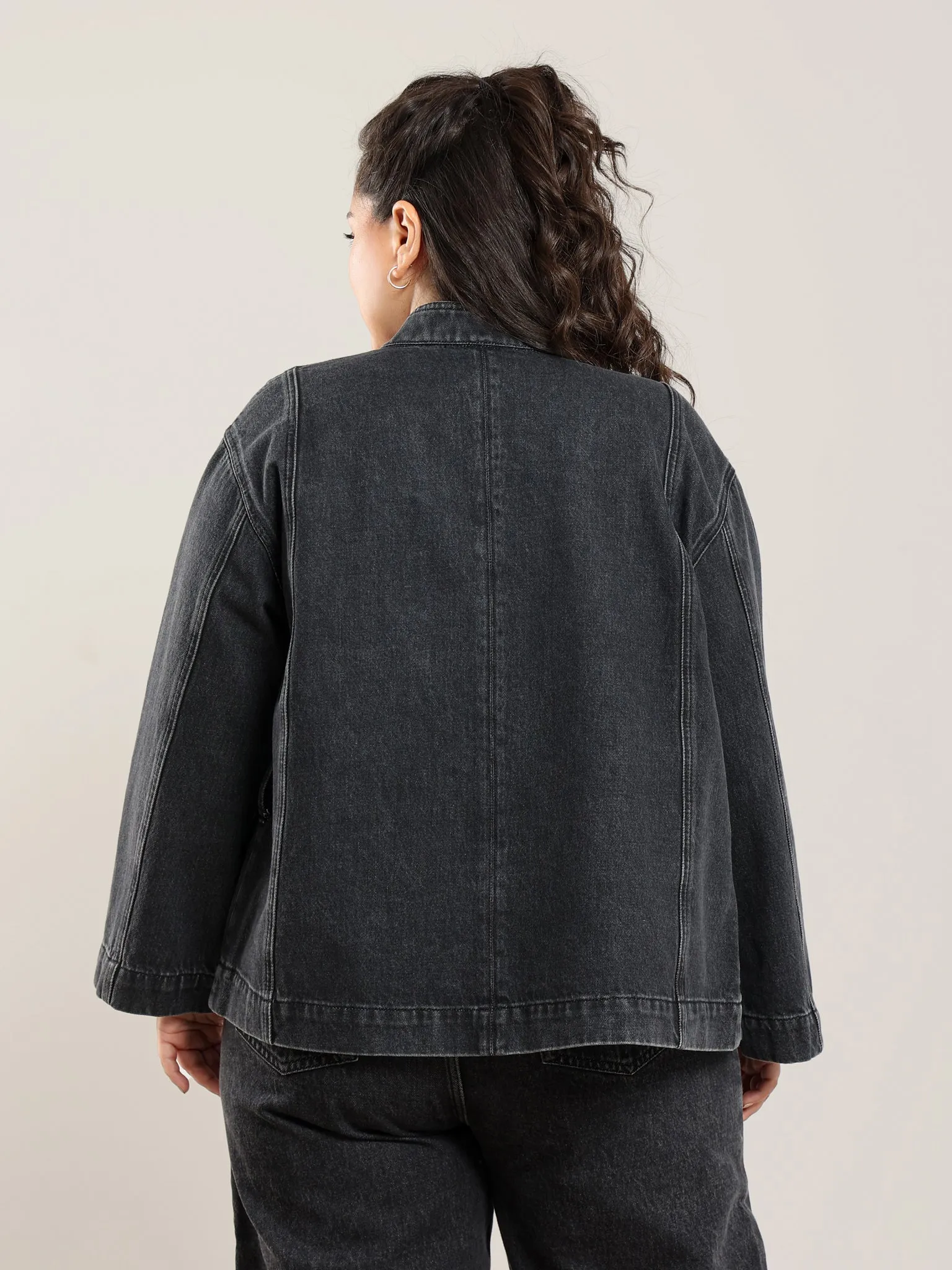 Qamar Denim Jacket sold by Nazeerah product image thumbnail 4