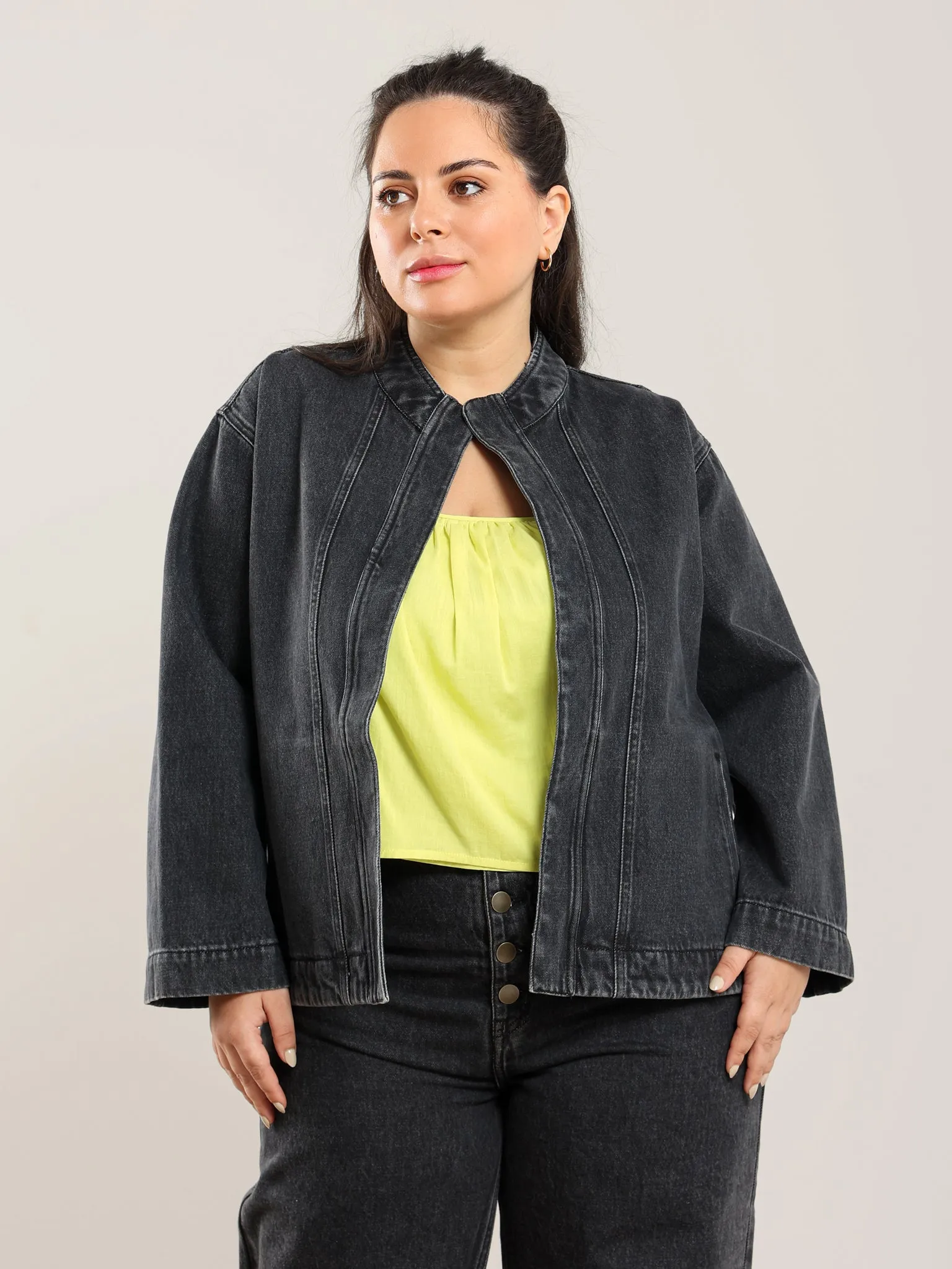 Qamar Denim Jacket sold by Nazeerah product image thumbnail 3