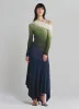 Off Shoulder Ombré Jersey Dress sold by Monse