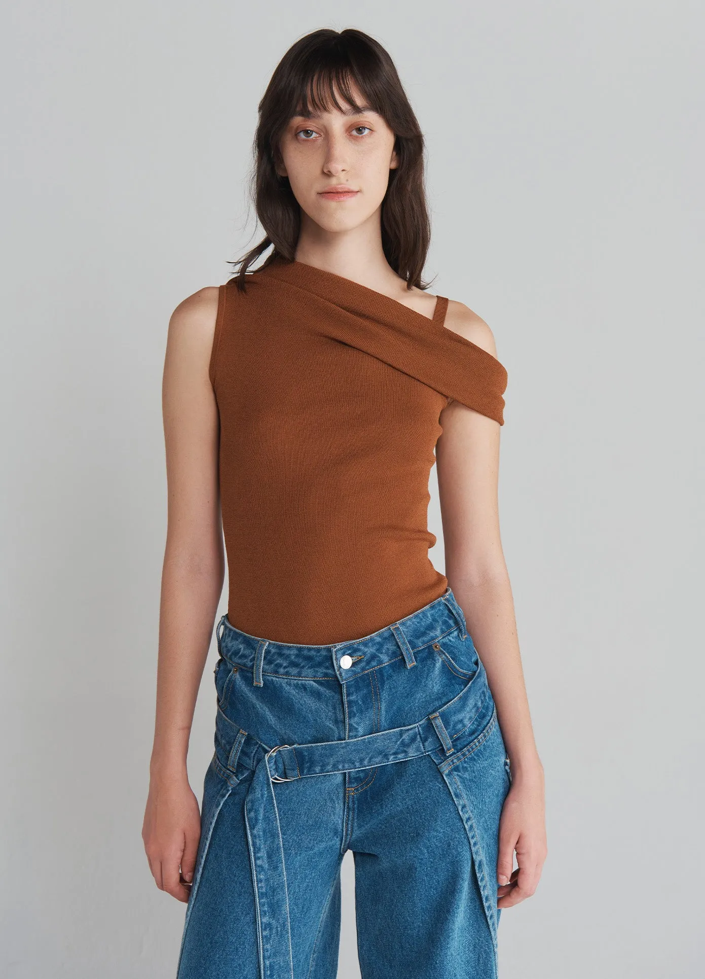 Off Shoulder Knitted Top sold by Monse product image thumbnail 3