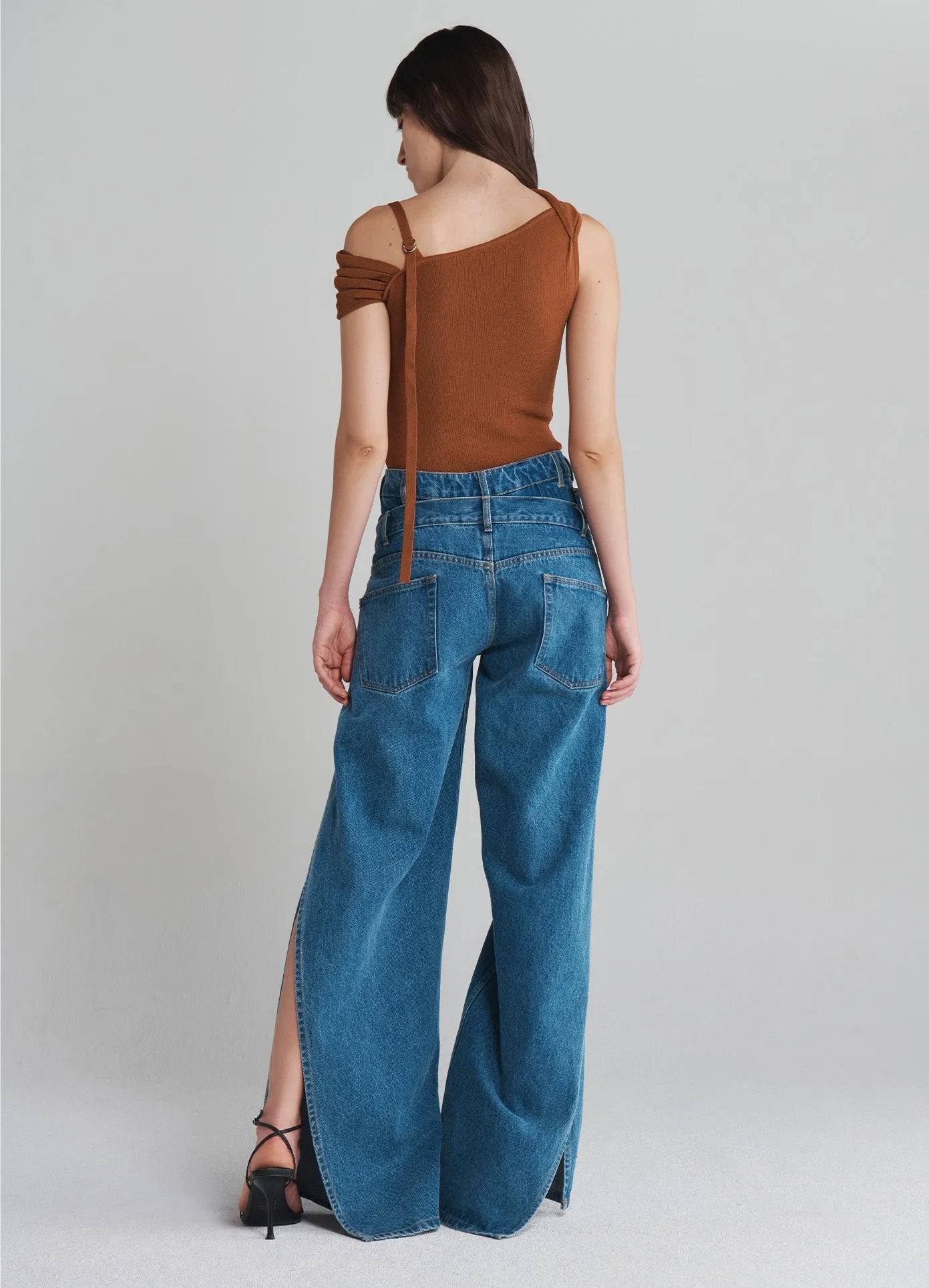 Off Shoulder Knitted Top sold by Monse product image thumbnail 4