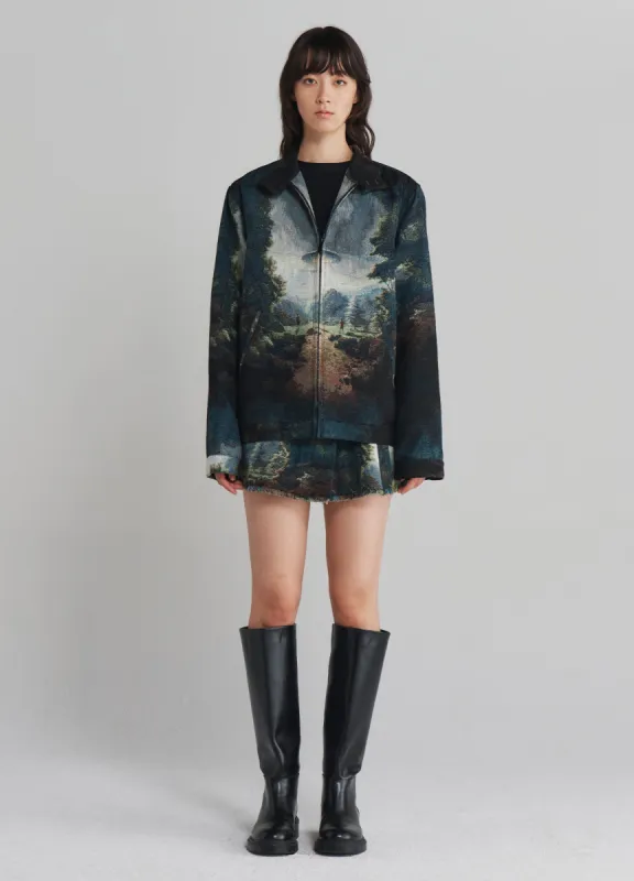 UFO Tapestry Boyfriend Jacket sold by Monse