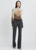 Printed Mesh Top sold by Monse